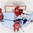 OSTRAVA, CZECH REPUBLIC - MAY 11: Finland's Aleksander Barkov #16 knocks Belarus' Vitali Koval #1 into the net with Dmitri Korobov #89 and Yevgeni Kovyrshin #88 in front during preliminary round action at the 2015 IIHF Ice Hockey World Championship. (Photo by Richard Wolowicz/HHOF-IIHF Images)

